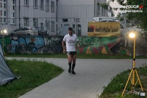 jeden z zawodników w trakcie biegu