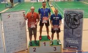 Trzech zawodników na podium - Mistrzostwa Polski Amatorów w badmintonie