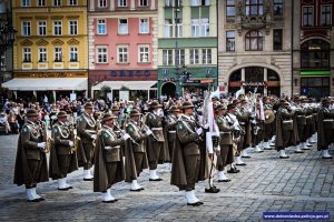 Orkiestra Straży Granicznej z Nowego Sącza podczas festiwalu