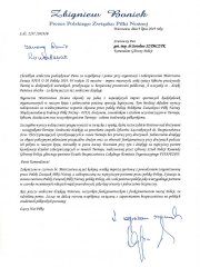 List Prezesa Polskiego Związku Piłki Nożnej