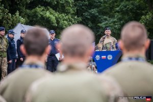 Uroczyste otwarcie Międzynarodowych Zawodów Wytrzymałościowo-siłowych Służb Mundurowych ,,Uwierz, Walcz, Zwyciężaj&quot; w Legionowie z udziałem kierownictwa CSP w Legionowie i CPKP BOA