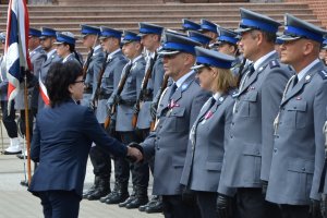 Wręczanie odznaczeń przez Panią Minister.