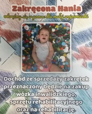 ulotka informująca o akcji zbierania nakrętek