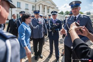 Spotkanie minister Elżbiety Witek z policjantami