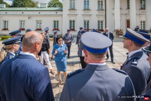 Spotkanie minister Elżbiety Witek z policjantami