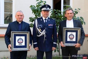 Kapelani z Dolnego Śląska z komendantem wojewódzkim Policji we Wrocławiu nadinsp. Tomaszem Trawińskim