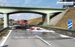 akcja ratunkowa na autostradzie