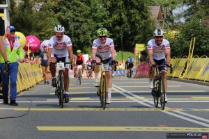 Tour de Pologne Amatorów- zmagania zawodników i wręczenie pucharów