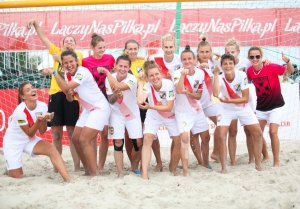 zawodniczki, uczestniczki Mistrzostw Polski w Piłce Nożnej Plażowej