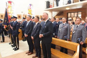 Policjanci podczas mszy świętej