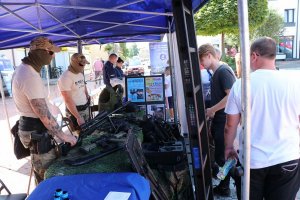 III Mistrzostwa Służb Mundurowych w kolarstwie szosowym - stoisko promocyjne Policji