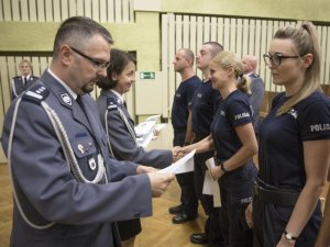 Uroczystość zakończenia szkolenia podstawowego policjantów w CSP