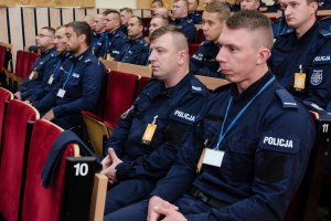 Policjanci biorący udział w zawodach.