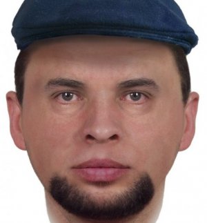 portret pamięciowy poszukiwanego mężczyzny