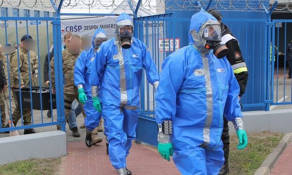 Ćwiczyli gotowość na incydenty CBRN