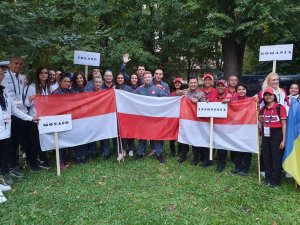 zdjęcie grupowe uczestników 3. Mistrzostw Świata Policji w Mediolanie