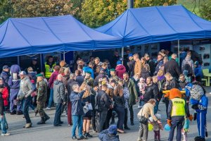 stoisko promocyjne Biura Komunikacji Społecznej Komendy Głównej Policji