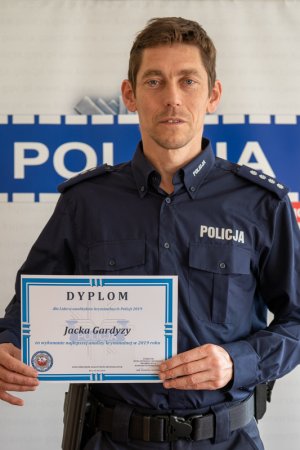 Nadkom. Jacek Gardyza z dyplomem