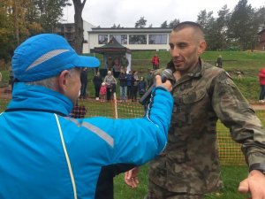 Na zdjęciu widnieją uczestnicy XXIII Biegu o nóż komandosa im. gen. broni Włodzimierza Potasińskiego