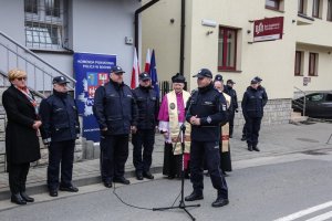 Zastępca Komendanta Głównego Policji podczas przemówienia