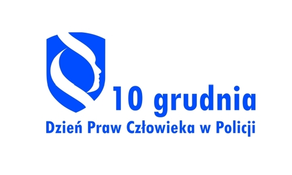 logo napis 10 grudnia Dzień Praw Człowieka w Policji