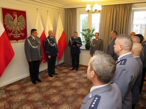 Uroczystość wręczenia odznaczeń i awansów funkcjonariuszom Głównego Sztabu Policji KGP