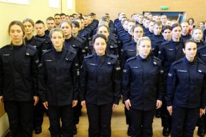 Policjanci podczas ślubowania