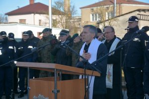 Przemówienie kapelana na uroczystości otwarcia PP w Raczkach