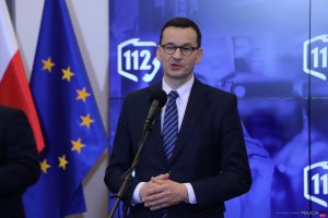 Europejski_Dzień Numeru_Alarmowego_112_-_wystąpienie_premiera_Mateusza_Morawieckiego