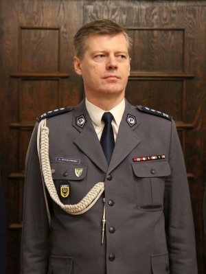 Insp. Dariusz Wesołowski podczas uroczystości