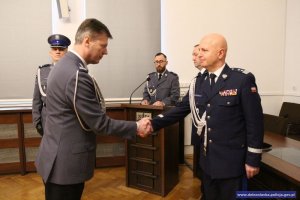 Komendant Główny Policji gratuluje powierzenia obowiązków Komendanta Wojewódzkiego Policji we Wrocławiu insp. Dariuszowi Wesołowskiemu