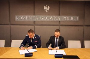 Podpisanie porozumienia o współpracy Komendy Głównej Policji z Biblioteką Narodową