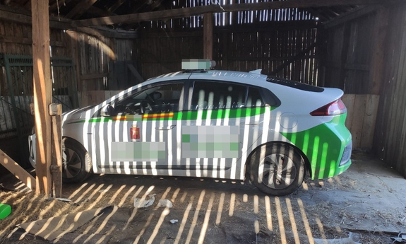 odzyskany przez policjantów hyundai