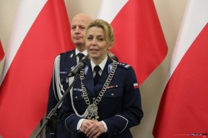 Nowa Komendant-Rektor Wyższej Szkoły Policji w Szczytnie przemawia