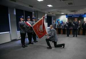 Pożegnanie nadinsp. dra Krzysztofa Pobuty z garnizonem małopolskim Policji. Inspektor Roman Kuster nowym Komendantem Wojewódzkim Policji w Krakowie