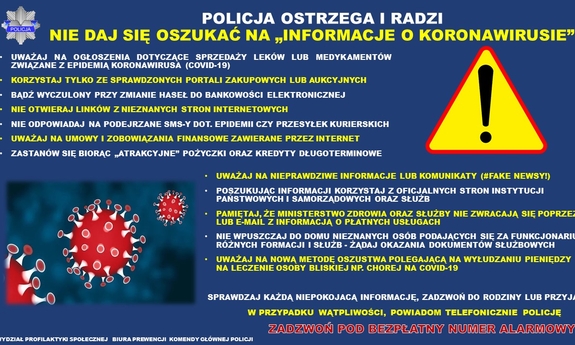 infografika przedstawiająca porady policjantów