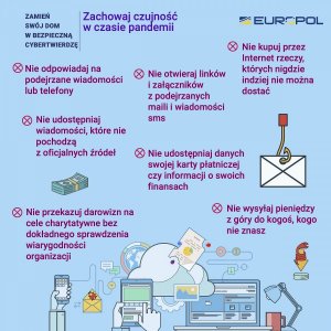 ulotki mówiące o zagrożeniach w sieci