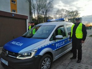 Policjanci podczas eskorty