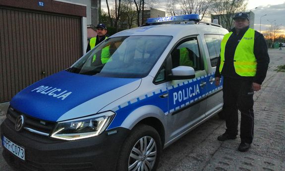 Policjanci którzy brali udział w eskorcie