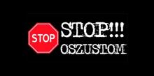 napis: stop oszustom