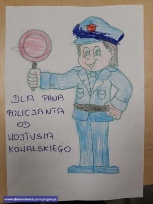 Laurka - podziękowanie dla policjantów