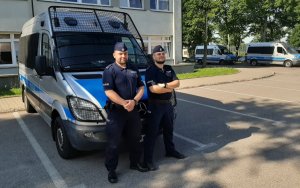 Policjanci, którzy prowadzili pilotaż