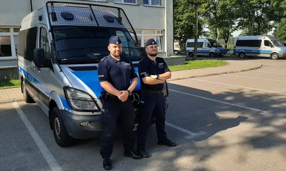 Policjanci, którzy prowadzili pilotaż