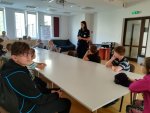 policjantki odwiedziły uczestników półkolonii