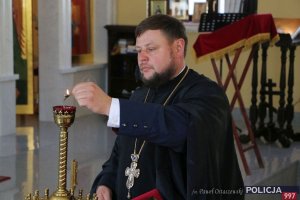 prawosławne nabożeństwo z okazji Święta Policji z udziałem I Zastępcy Komendanta Głównego Policji oraz dyrektorów biur KGP