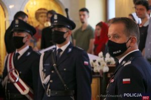 prawosławne nabożeństwo z okazji Święta Policji z udziałem I Zastępcy Komendanta Głównego Policji oraz dyrektorów biur KGP