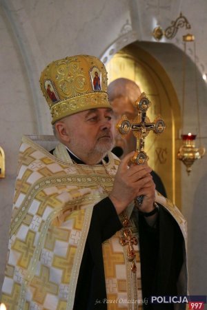 prawosławne nabożeństwo z okazji Święta Policji z udziałem I Zastępcy Komendanta Głównego Policji oraz dyrektorów biur KGP