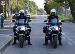 Policjanci na motocyklach