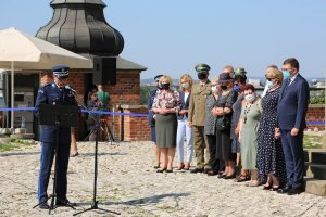 Komendant Wojewódzki Policji w Krakowie inspektor Roman Kuster w trakcie przemówienia inauguracyjnego.