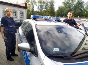 Policjanci którzy odnaleźli dziecko